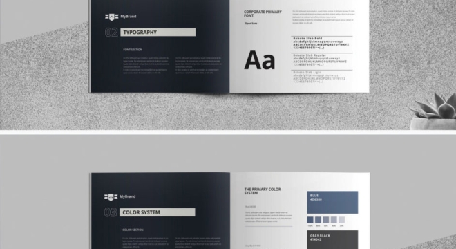 Minimalist Brand Identity Brochure Template for Adobe InDesign