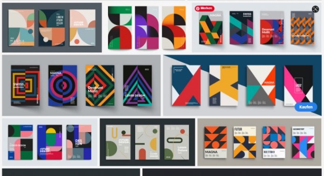 Download Minimalist Vector Graphics Inspired by Swiss Graphic Design