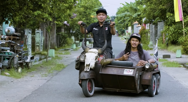 Drive Through Indonesia with Rebel Riders, A Group That Modifies Vespas with Idiosyncratic Designs