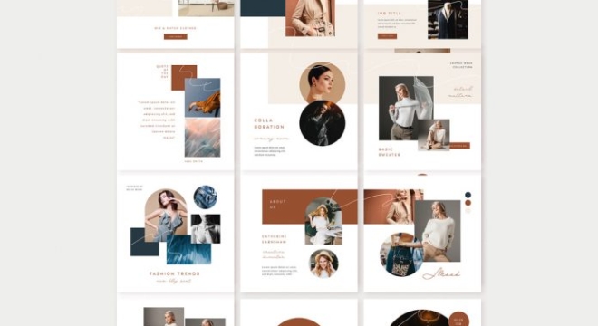 21 Fashion-Inspired Instagram Puzzle-Style Templates